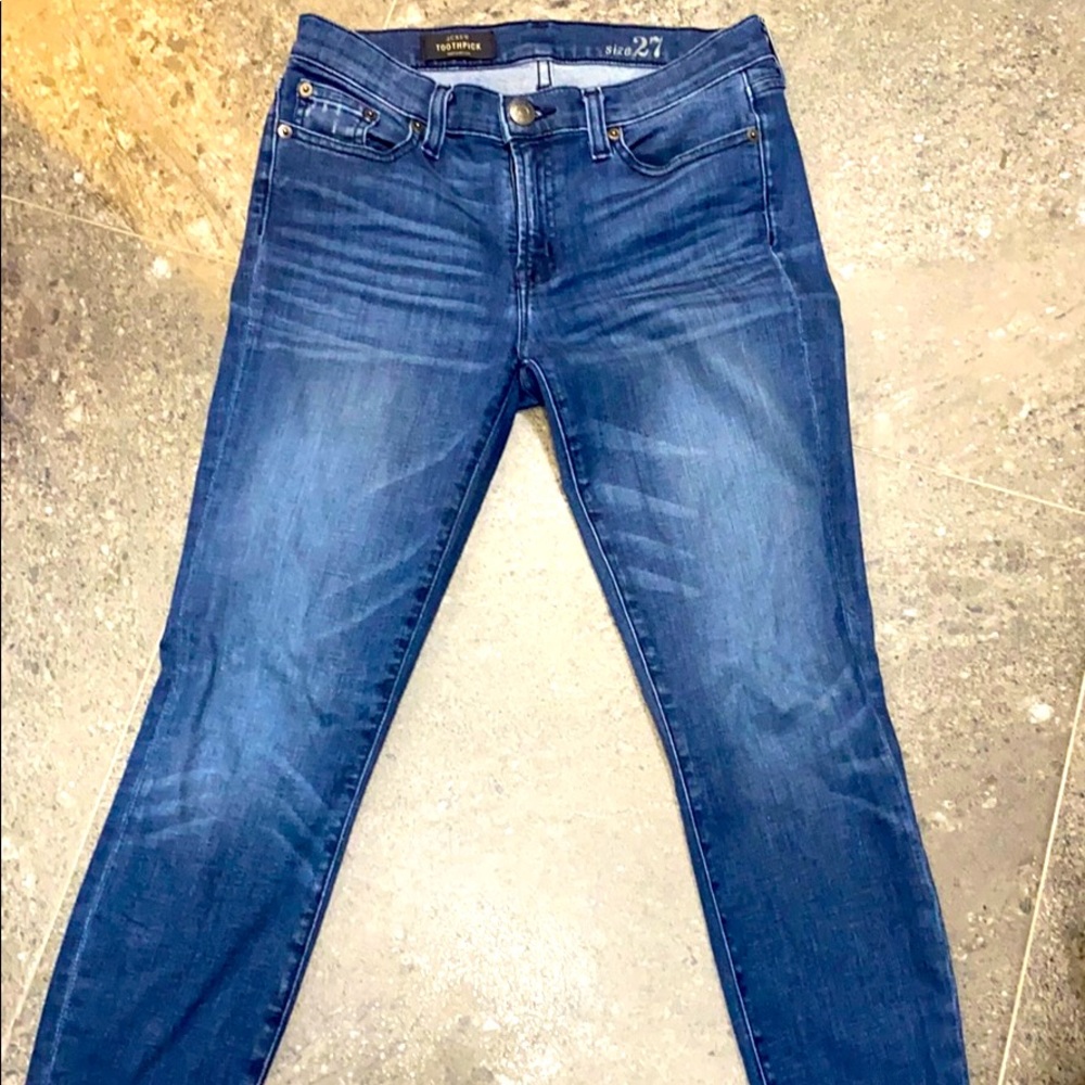J crew toothpick jean size 27